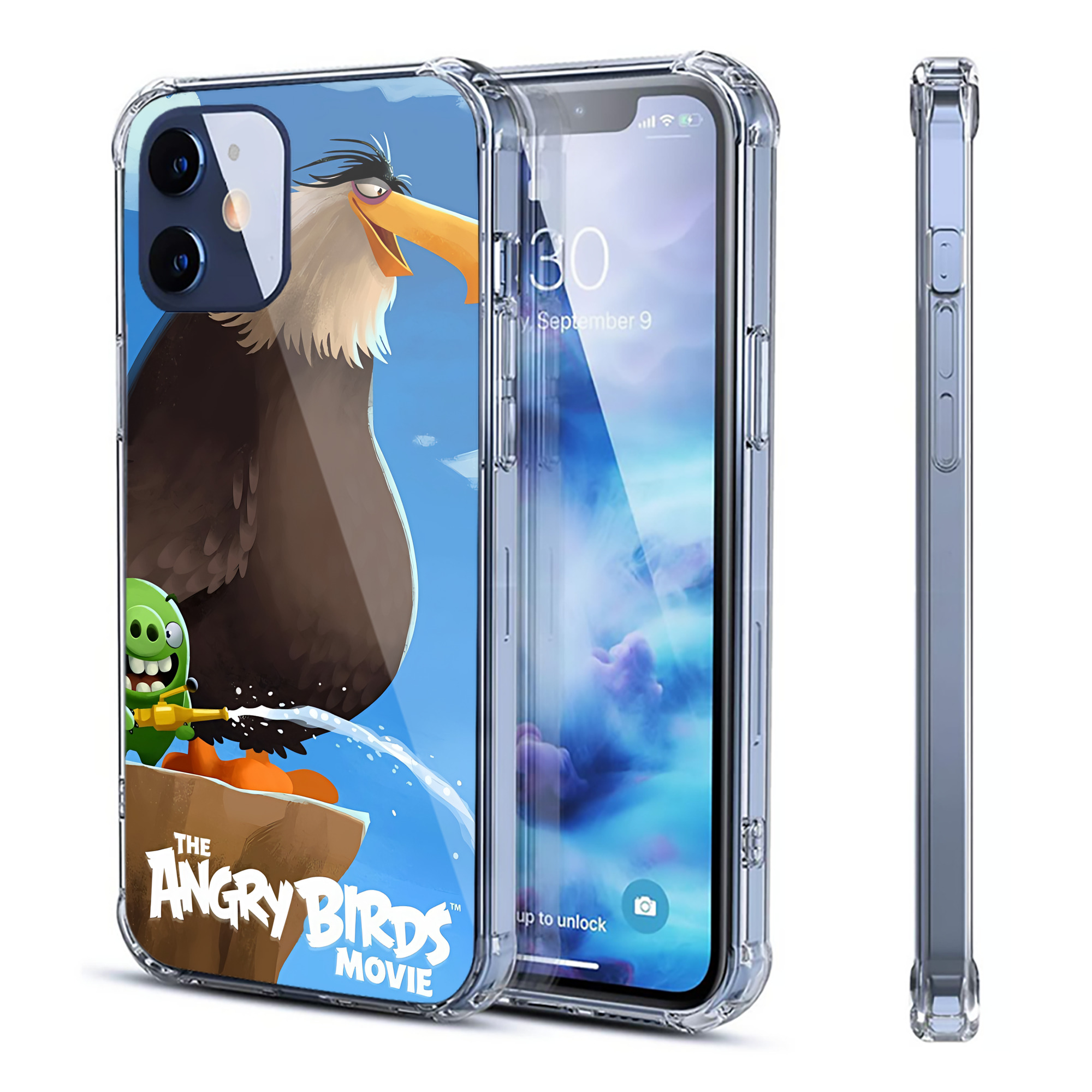 （画像用） Angry Birds アングリーバード 【iPhone 12シリーズ対応】透明スマホケース（クリアソフトケース）